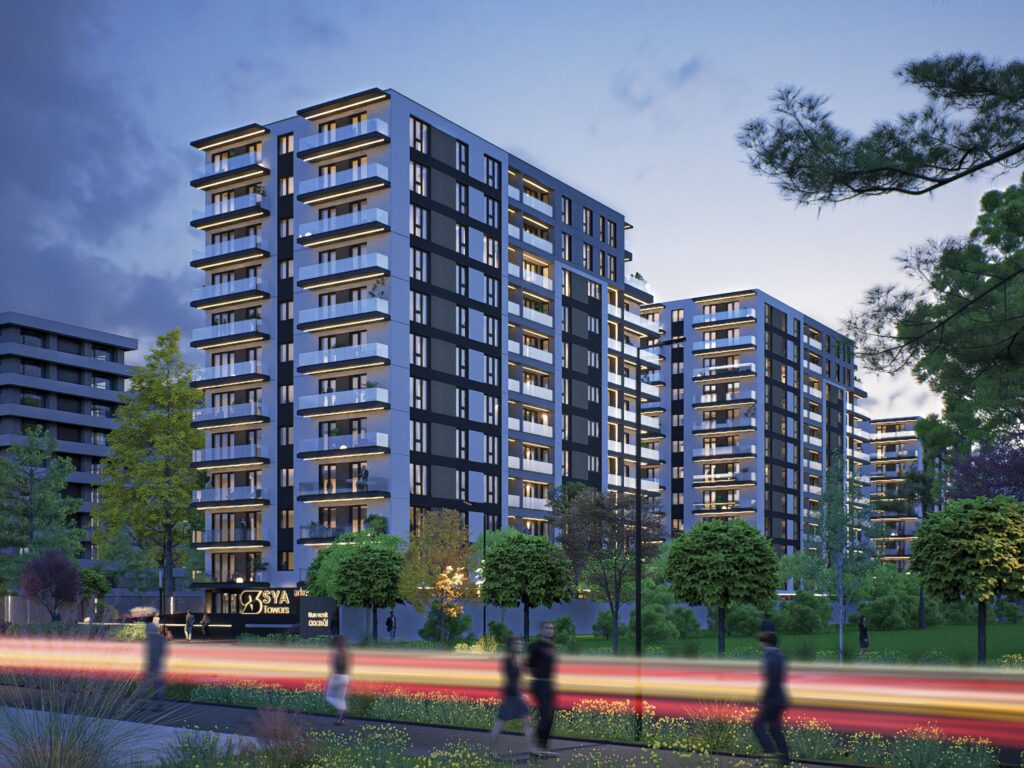 SYA Building Exterior Night