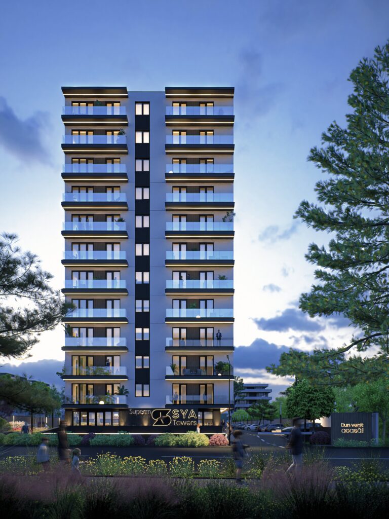 SYA Building Exterior Night