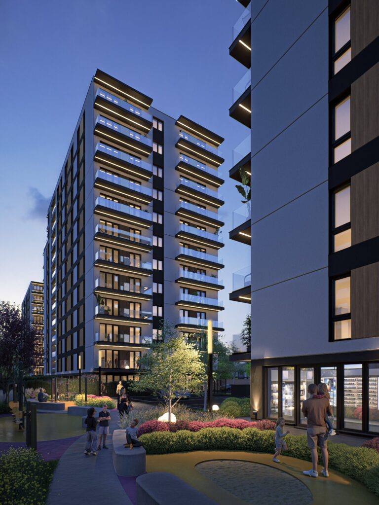 SYA Building Exterior Night